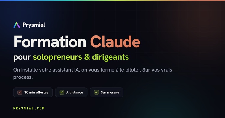 Formation IA pour solopreneurs et dirigeants